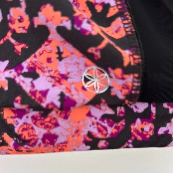 GAIAM Purple and Orange Sports Bra with Strappy Back - Picture 4 of 6